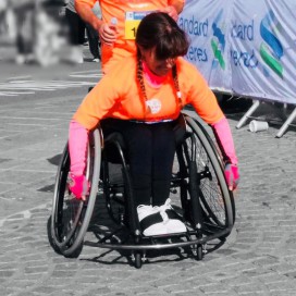 Melissa Alves during the 2018 marathon
