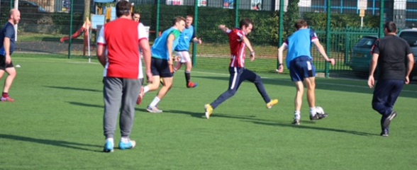 Action from LD Football Squad v MIND